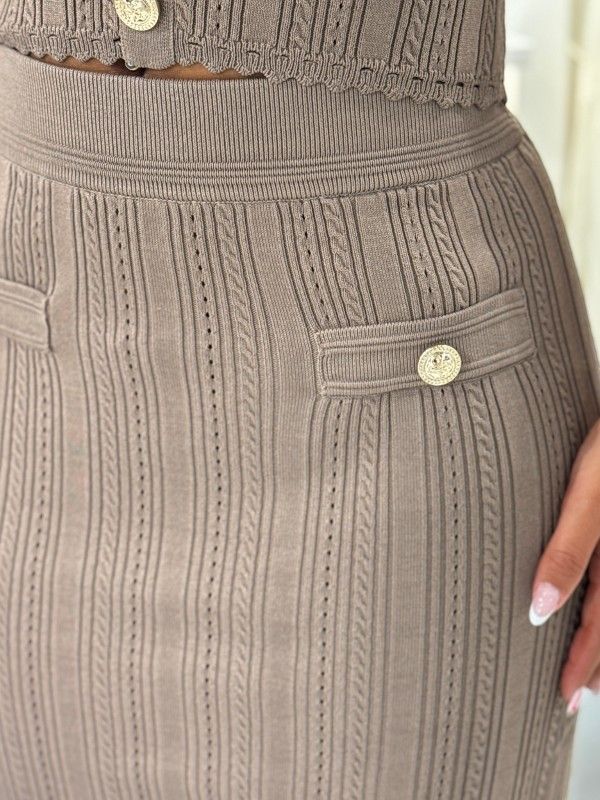 Guess - Carmen SWTR Skirt - Beige