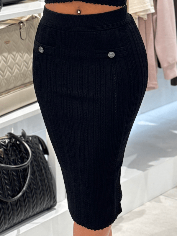 Guess - Carmen SWTR Skirt - Zwart