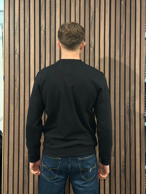 Guess - Cn Ls Basic Sweatshirt - Zwart