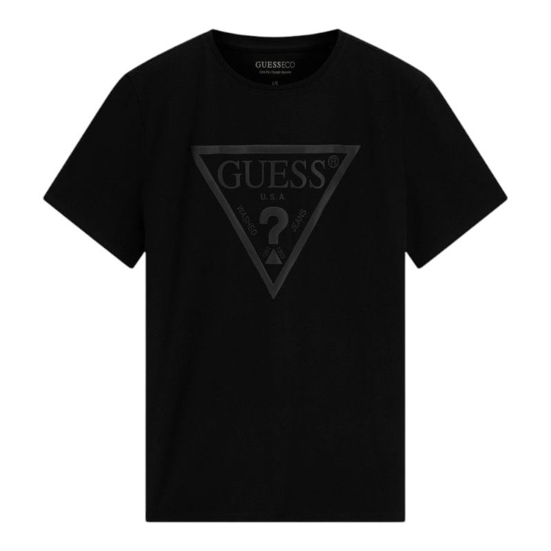 Guess - Cn Ss Core Triangle Logo Tee - Zwart