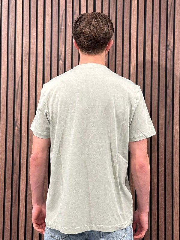 Guess - Cn Ss Guess Logo Contrast Stit - Groen