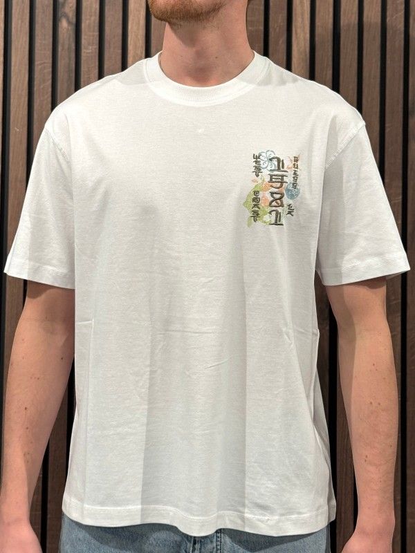 Guess - Cn Ss Japan Signs Oversize Tee - Wit