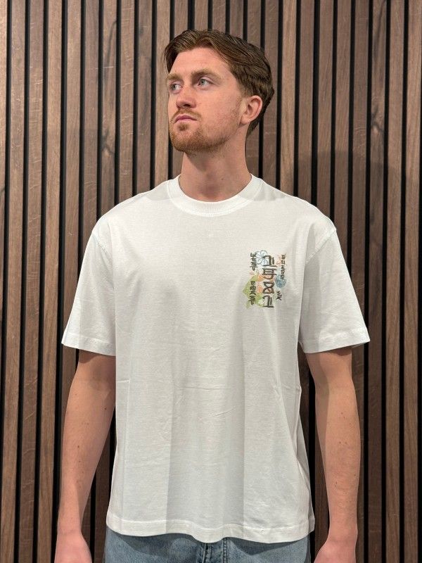 Guess - Cn Ss Japan Signs Oversize Tee - Wit