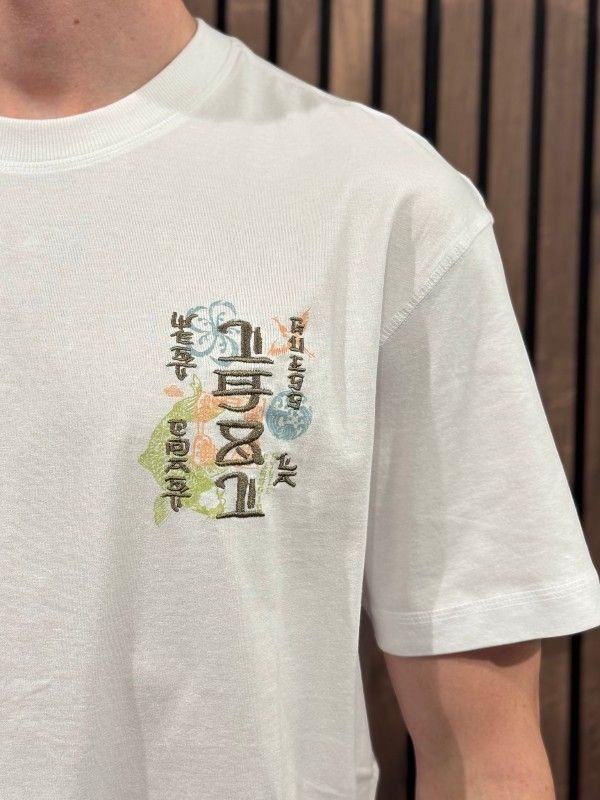 Guess - Cn Ss Japan Signs Oversize Tee - Wit