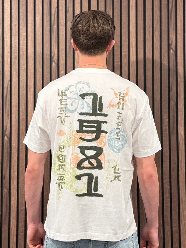 Guess - Cn Ss Japan Signs Oversize Tee - Wit