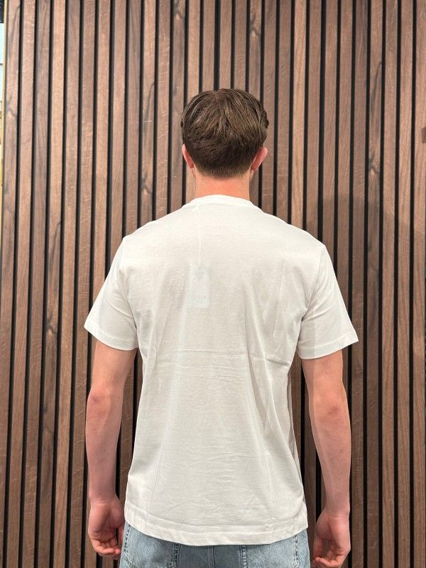 Guess - Cn Ss Logo Floreal Embro Tee - Wit