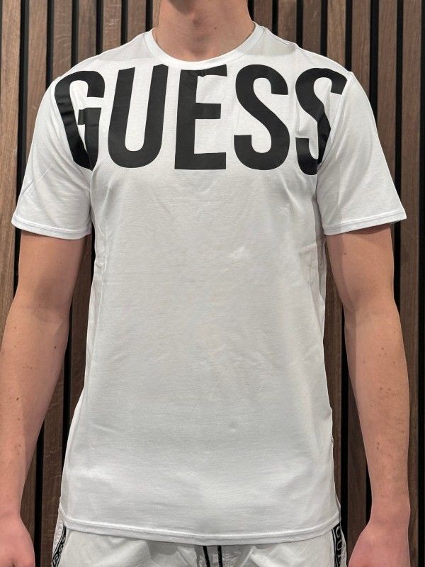 Guess - Cn Ss Ultra Logo T-shirt - Wit