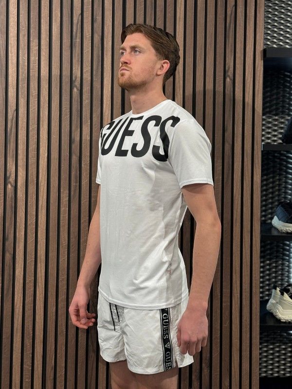 Guess - Cn Ss Ultra Logo T-shirt - Wit