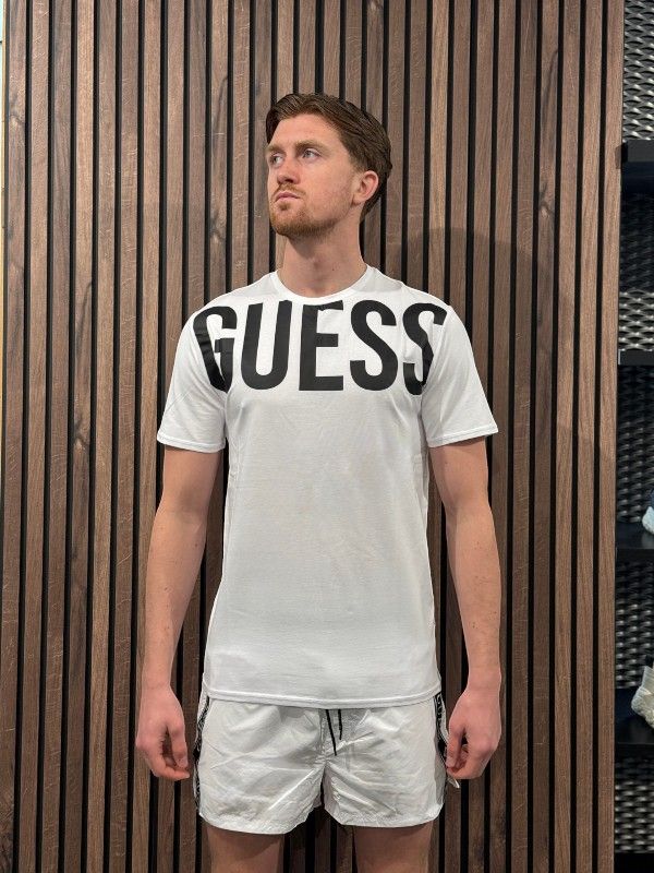 Guess - Cn Ss Ultra Logo T-shirt - Wit