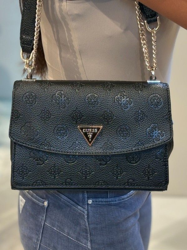 Guess - Cresidia II Cnvrtbl Xbody Flap - Zwart