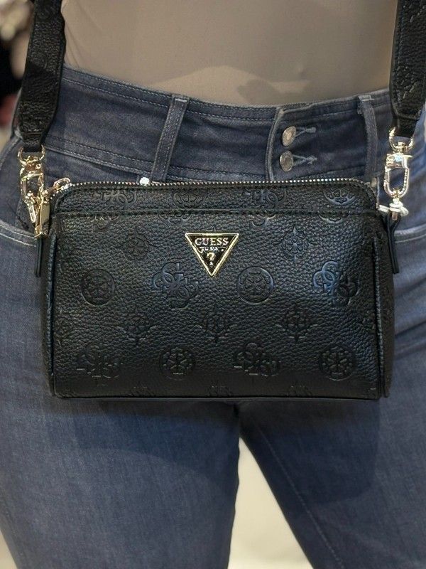 Guess - Cresidia II Mini Xbody Top Zip - Zwart