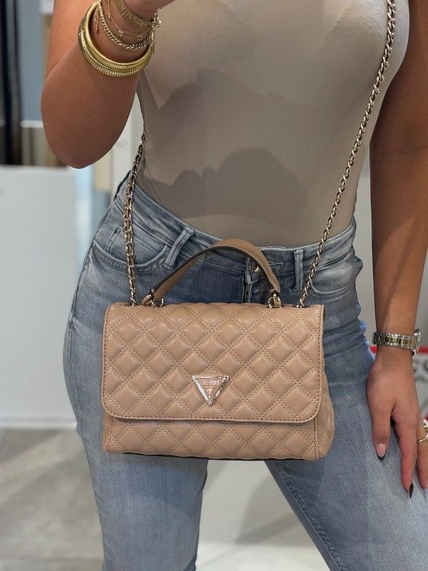 Guess - Giully 2 Cmprtmnt Cnvrtble Flp - Beige