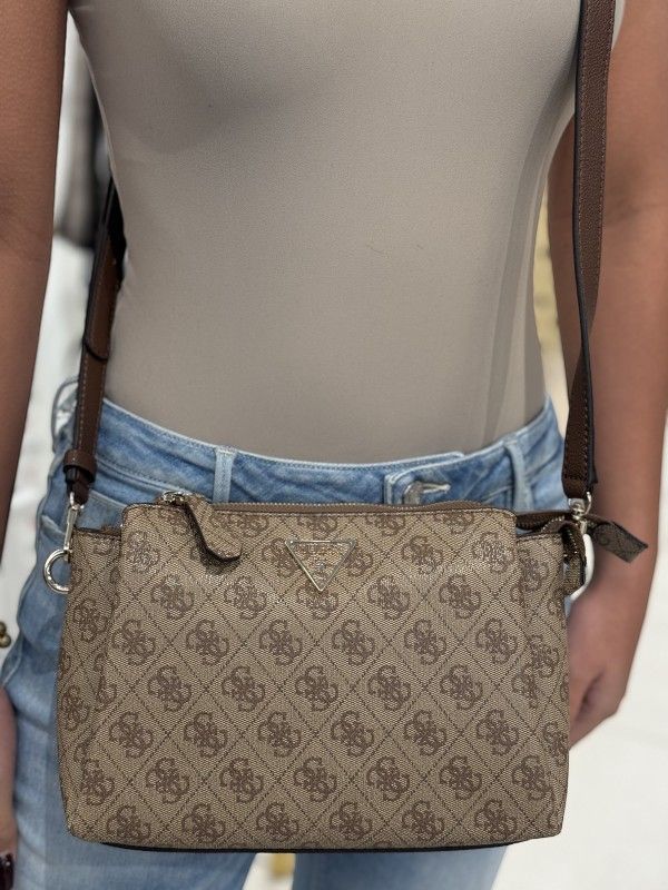 Guess - Noelle Tri Compartment Xbody - Bruin