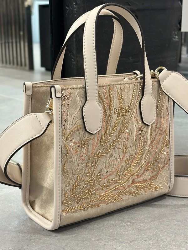 Guess - Silvana Mini 2 Comp Tote - Goud