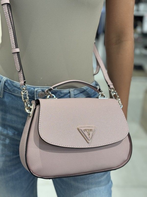 Guess - Eco Jazlynn Top Handle Flap - Roze