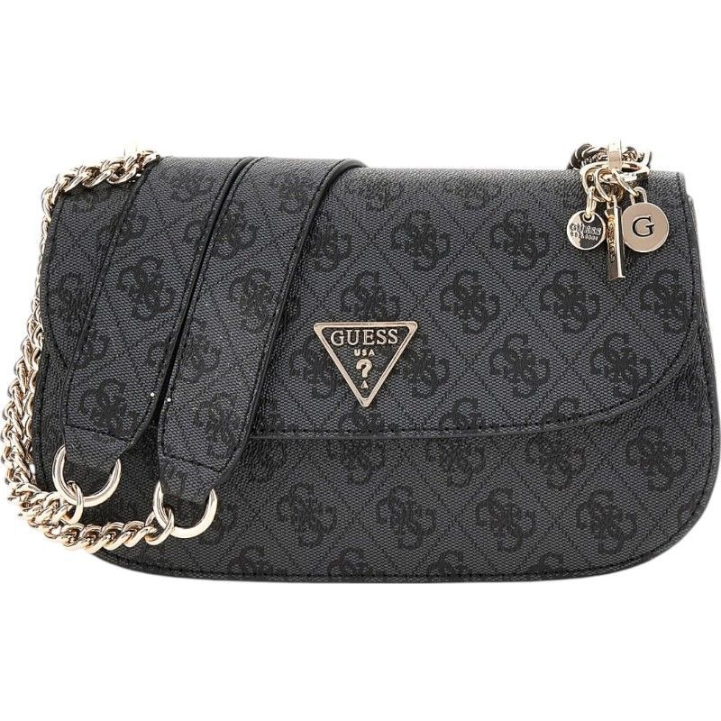 Guess - Eco Erica Cnvrtble Xbody Flap - Zwart