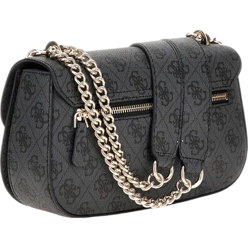 Guess - Eco Erica Cnvrtble Xbody Flap - Zwart
