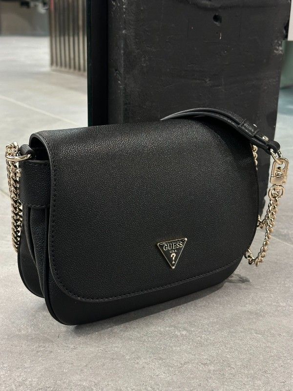 Guess - Fedora Flap Shoulder Bag - Zwart