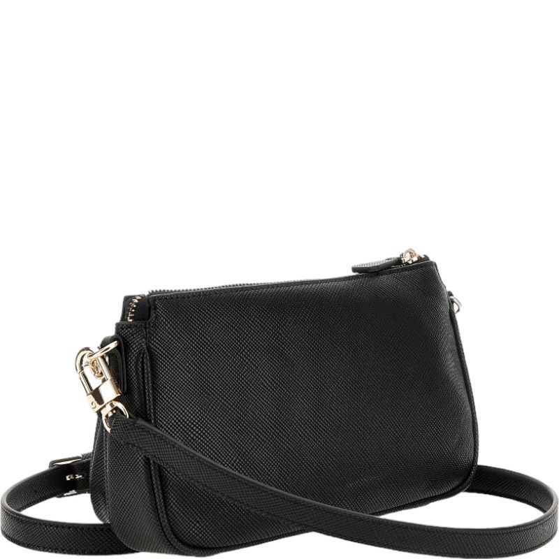 Guess - Noelle Dbl Pouch Crossbody - Zwart