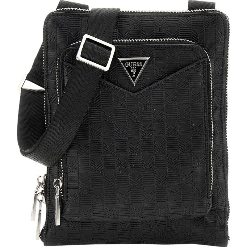 Guess - Siena Crossbody Flat Zip Around - Zwart