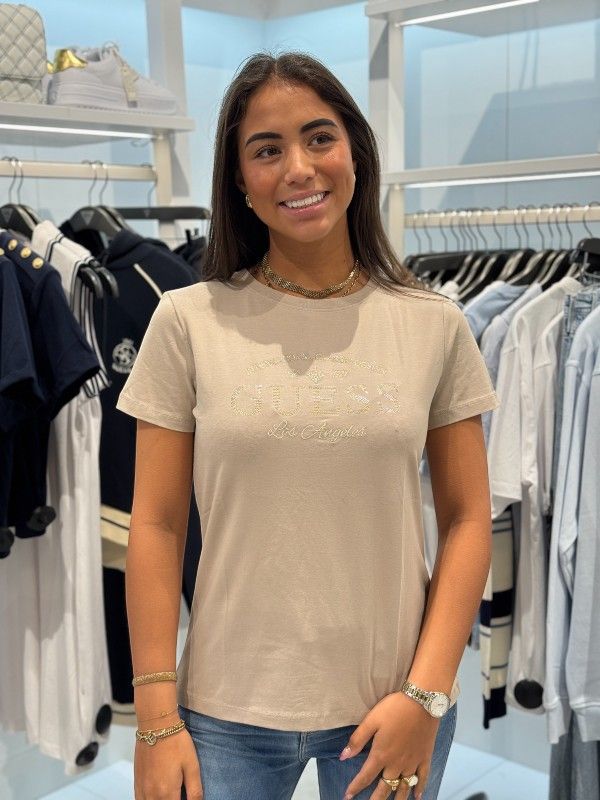 Guess Active - Marina Ss Cn T-shirt - Beige