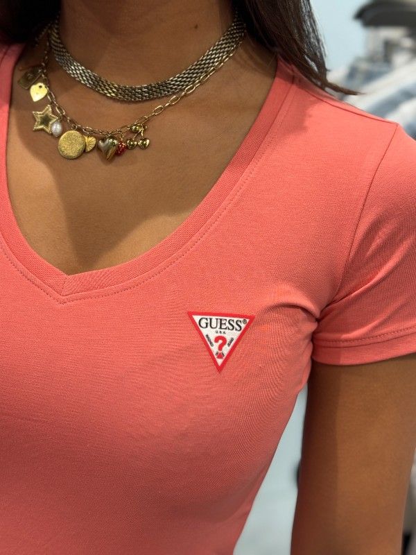 Guess - T-shirt - Oranje
