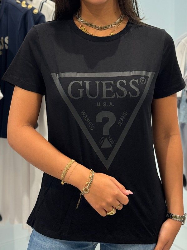 Guess Active - Adele Crop T-shirt - Zwart