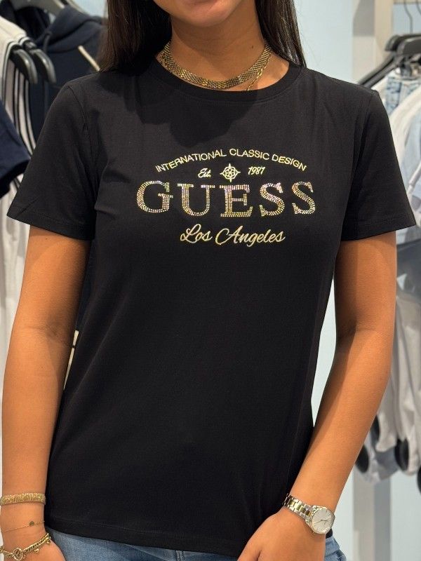 Guess Active - Marina Ss Cn T-shirt - Zwart