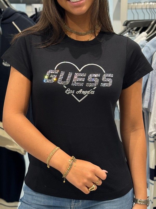 Guess Active - Narciso Cn T-shirt - Zwart