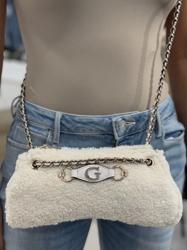 Guess - Aslia Cnvtbl Top Zip Bag - Wit