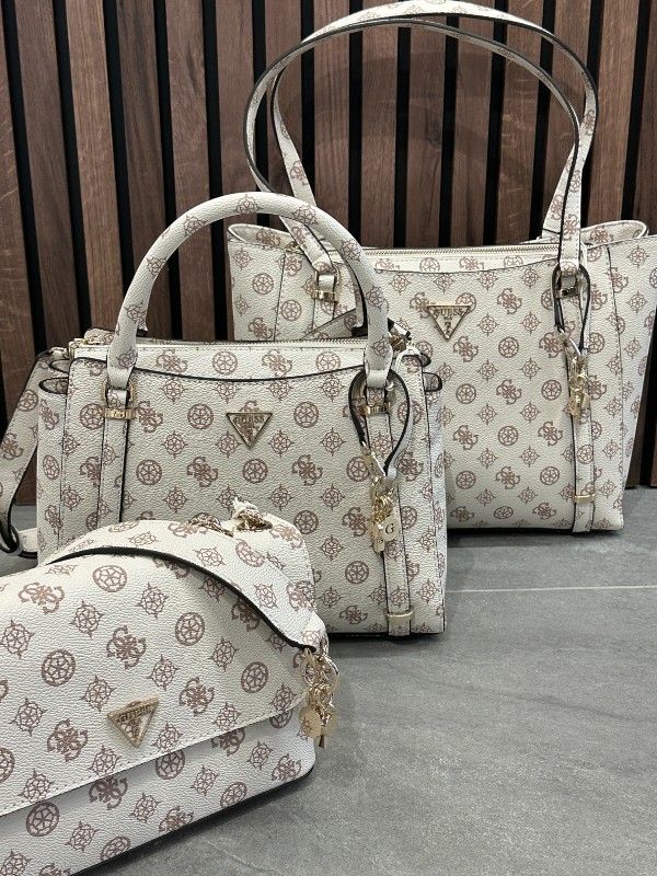 Guess - Daryna II 2 Comp Satchel - Beige