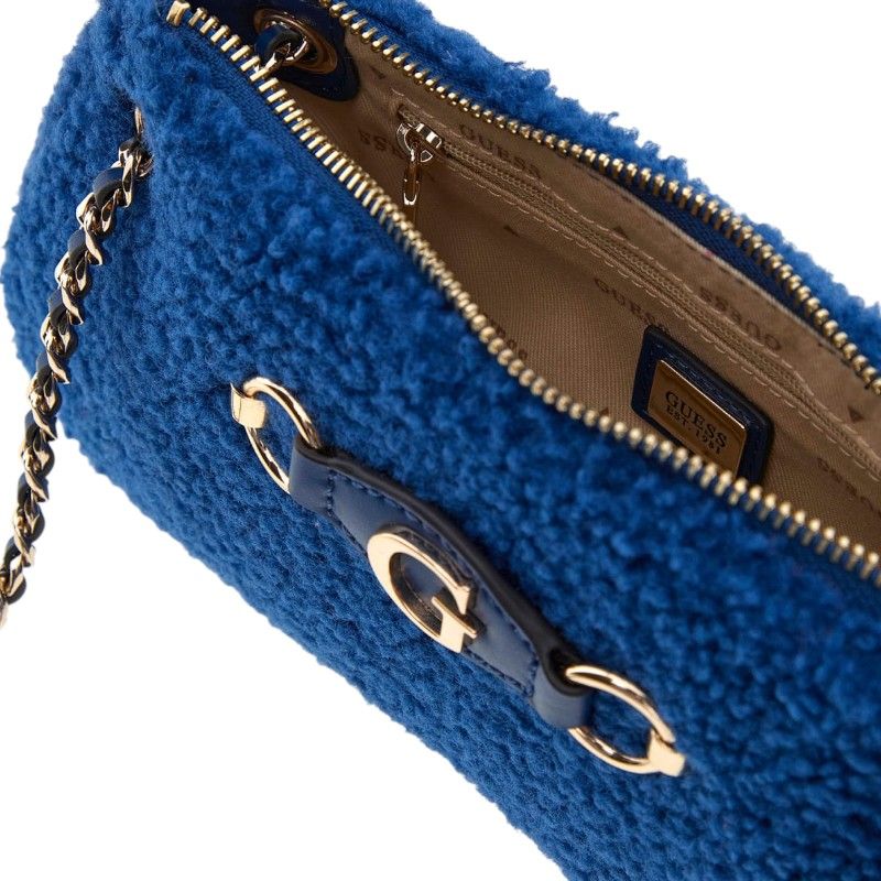 Guess - Aslia Cnvtbl Top Zip Bag - Blauw