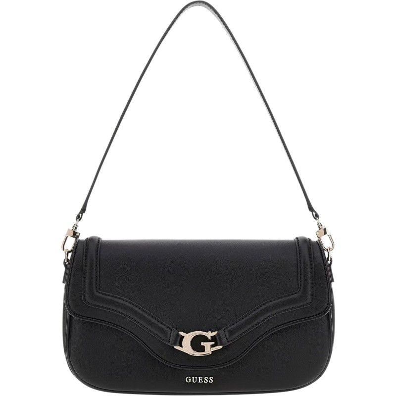 Guess - Dea Flap Shoulder Bag - Zwart