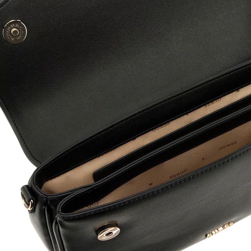 Guess - Dea Flap Shoulder Bag - Zwart