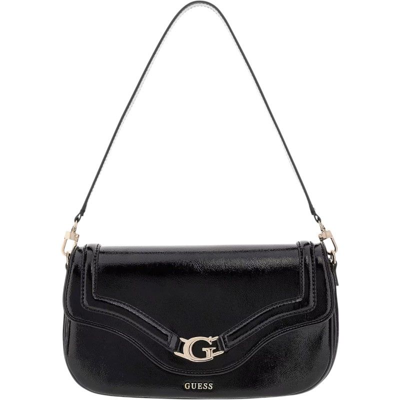 Guess - Dea Flap Shoulder Bag - Zwart