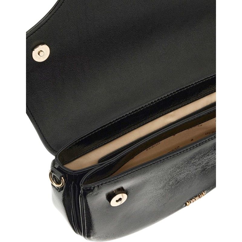 Guess - Dea Flap Shoulder Bag - Zwart