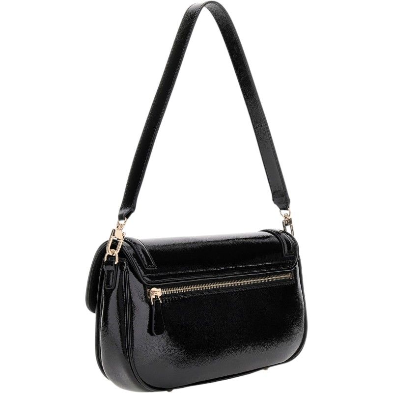 Guess - Dea Flap Shoulder Bag - Zwart