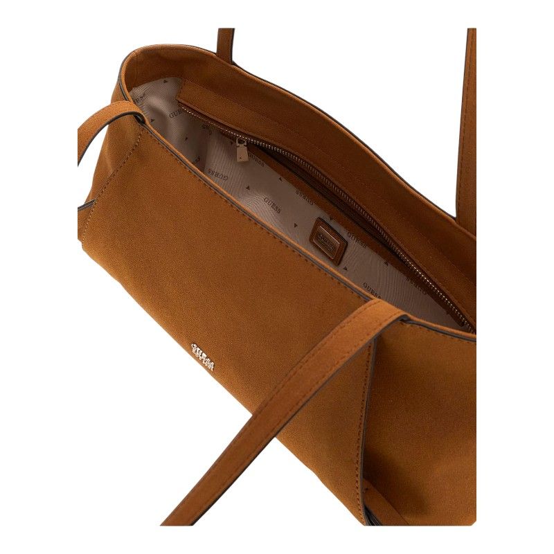 Guess - Devon Shoulder Satchel - Cognac