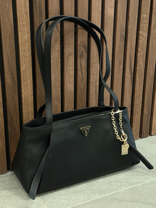 Guess - Devon Shoulder Satchel - Zwart