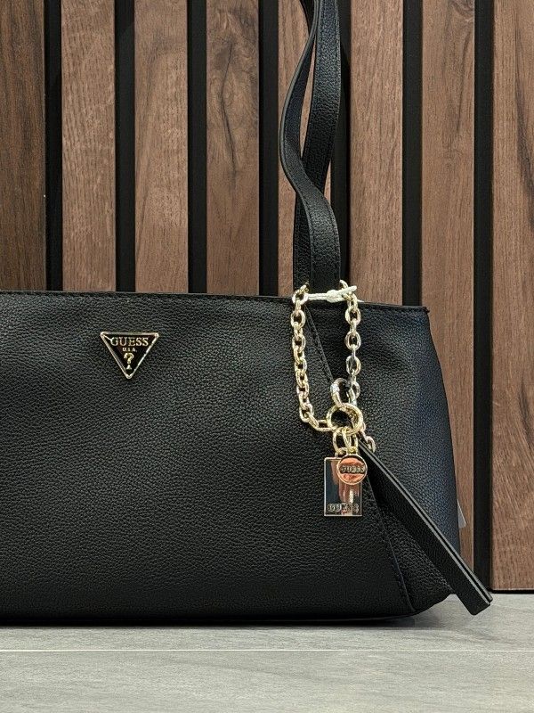 Guess - Devon Shoulder Satchel - Zwart