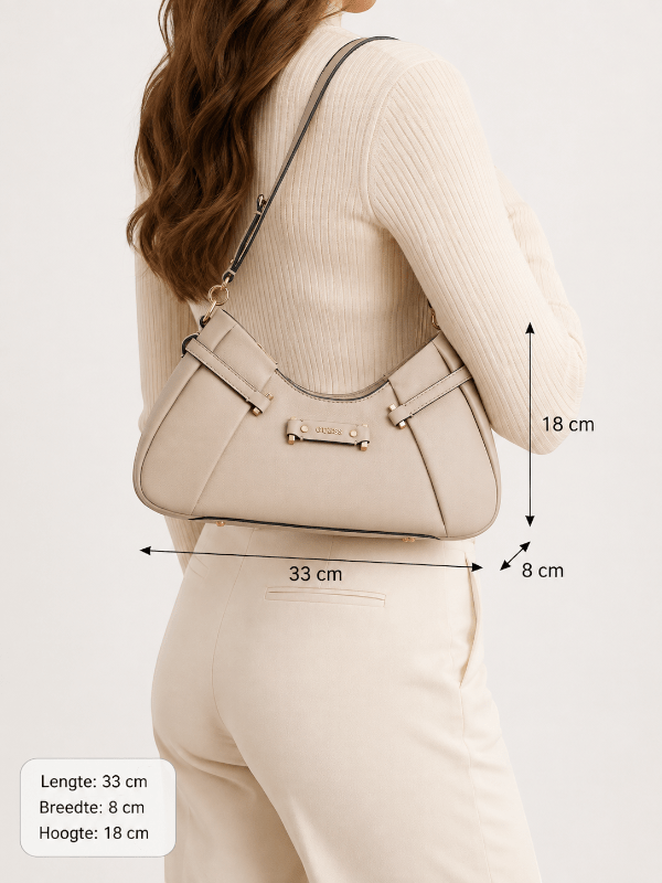 Guess - Dorothy Shoulder Bag - Beige