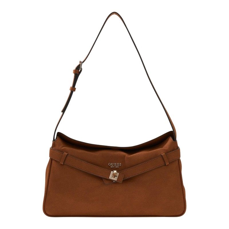 Guess - Ella shoulder Bag - Cognac