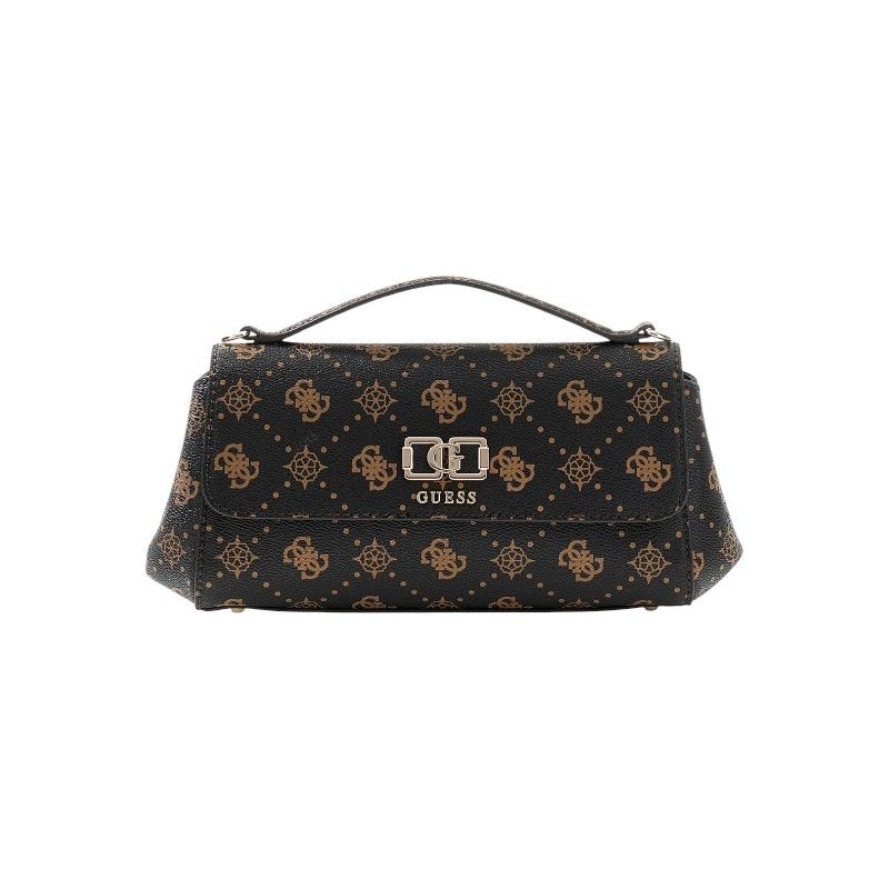 Guess - Emelie Logo Flap Crossbody - Bruin