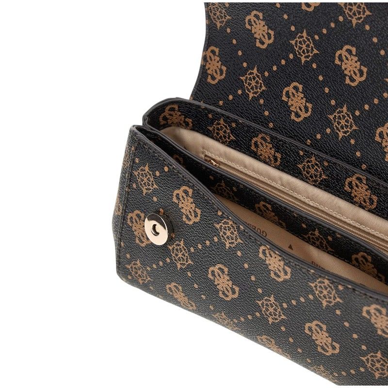 Guess - Emelie Logo Flap Crossbody - Bruin