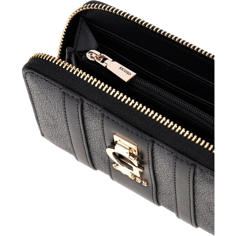 Guess - Erenia Slg Medium Zip Around - Zwart