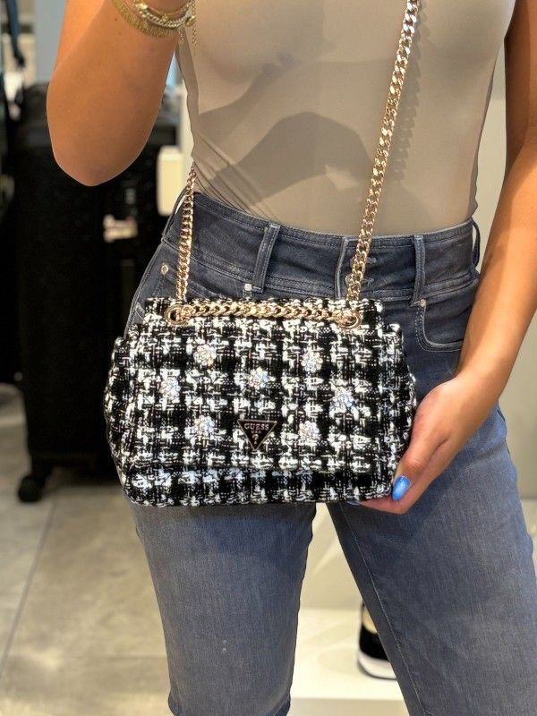 Guess - Everlee Convertible Xbody Flap - Zwart