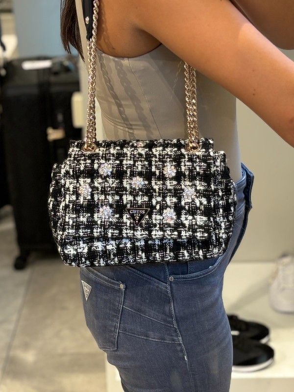 Guess - Everlee Convertible Xbody Flap - Zwart