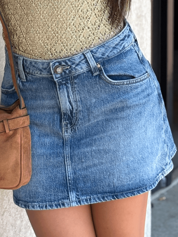 Guess - Faith Mini Skirt - Blauw