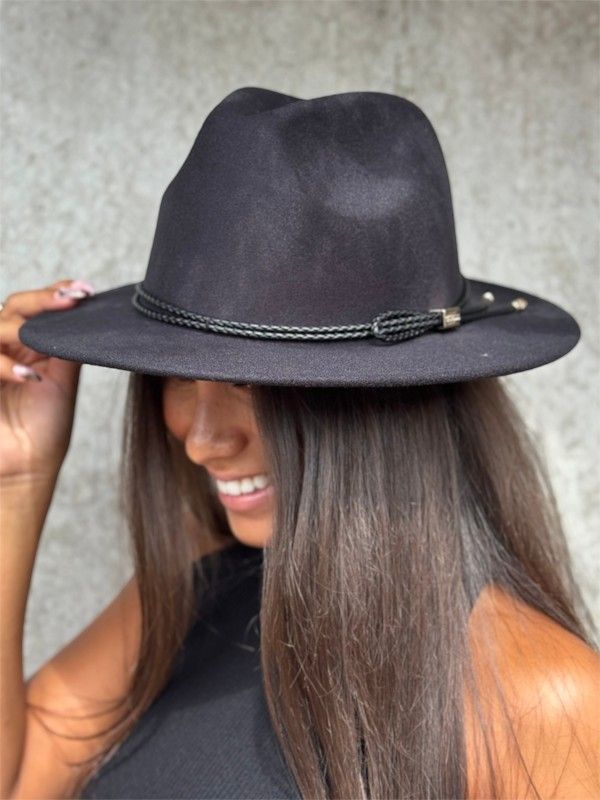 Guess - Fedora Hat - Zwart