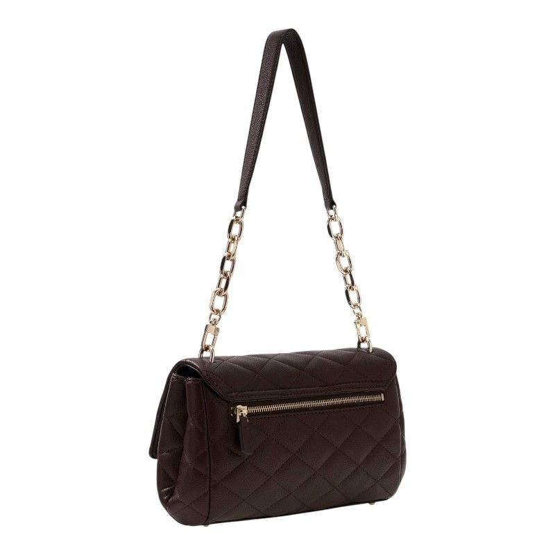 Guess - Frances Flap Shoulder Bag - Bruin
